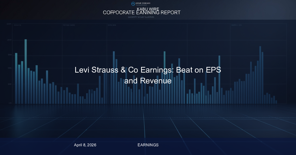 Levi Strauss & Co Earnings: Beat on EPS and Revenue