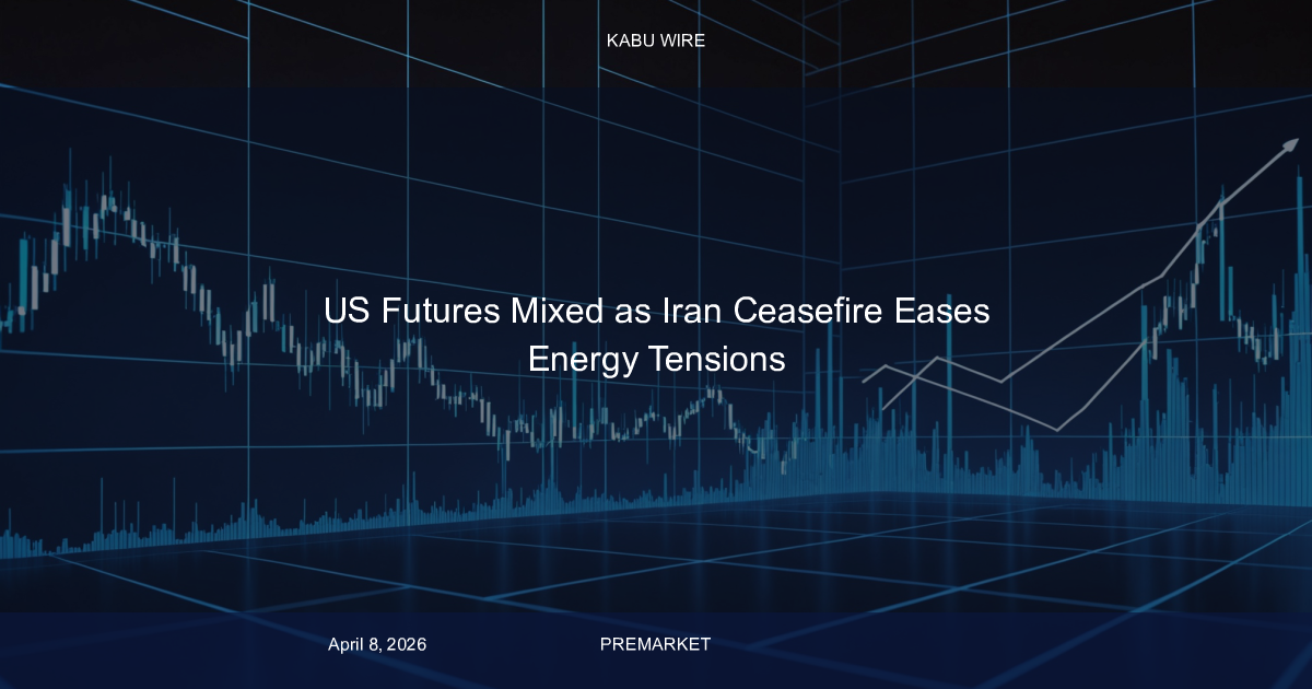 US Futures Mixed as Iran Ceasefire Eases Energy Tensions